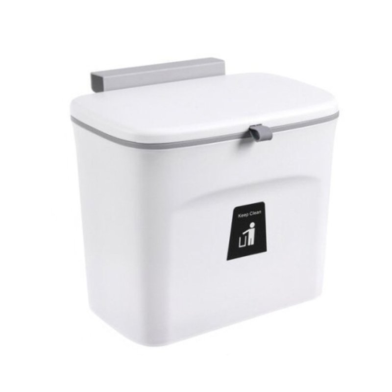 Condor Japan Hanging Kitchen Garbage Can - White