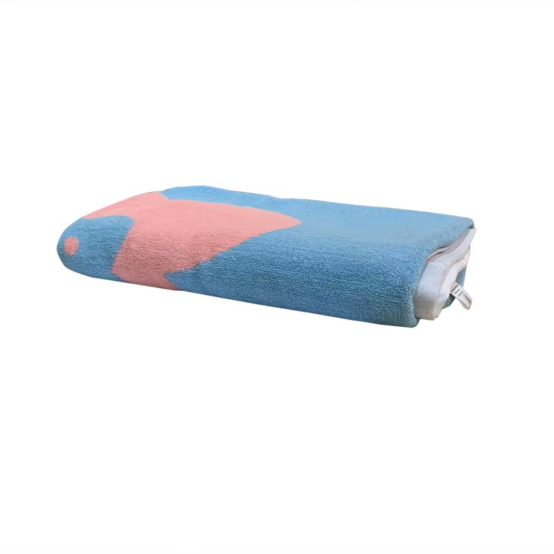 Sweet Home Pure Cotton Spring Flower Towel - L Blue