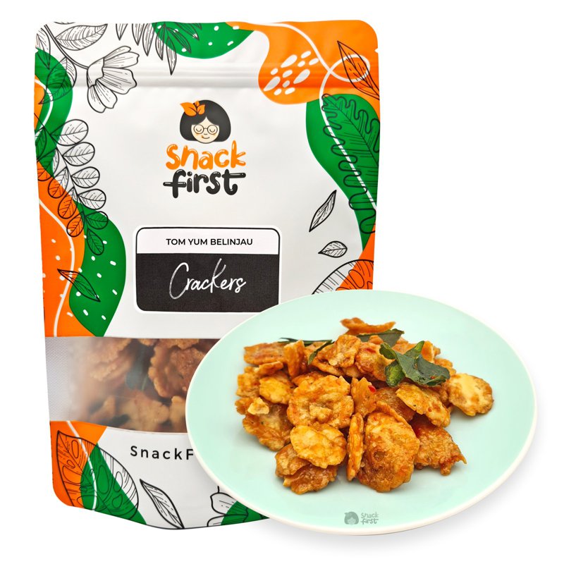 SnackFirst Tom Yum Belinjau - Emping Crackers Belinjo Chips