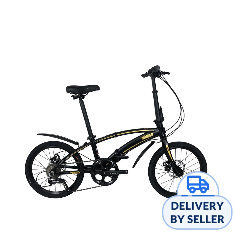 Nomad X6 PRO Aluminium Bicycle 9S Shimano Altus - Black Gold 1 S