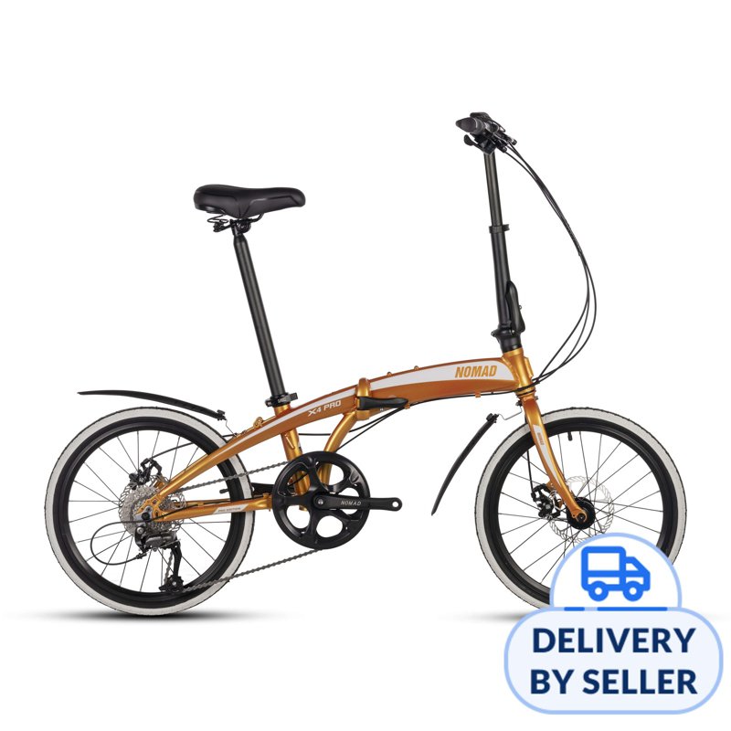 Nomad X4 Pro Aluminium Bicycle 9 Speed Shimano - Gold 1 S