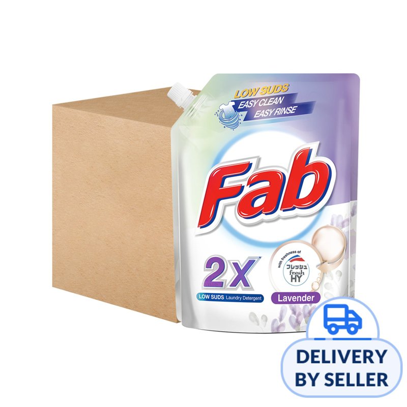 [Carton Deal] Fab Laundry Detergent Refill - Lavender 8 S