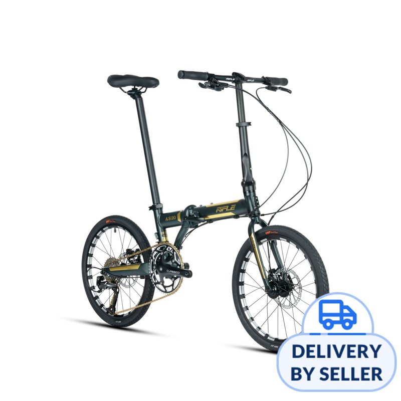 Rifle AS20 Foldable 9S Bicycle Shimano Groupset - Black Gold 1 S
