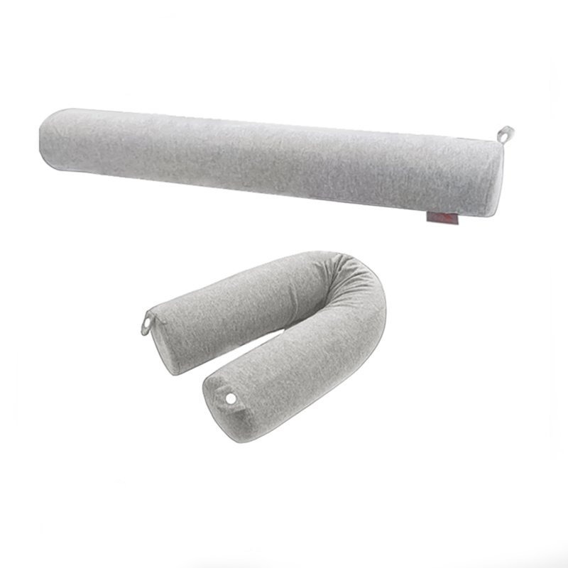 Sweet Home Bendable Travel Pillow - Plain Light Grey