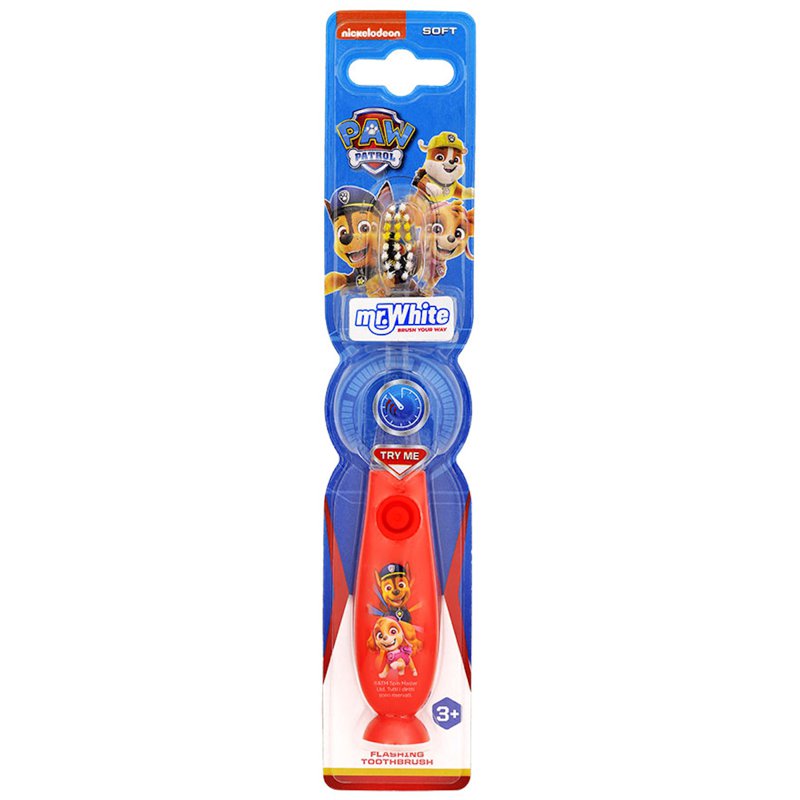 Mr White Paw Patrol Flashing Toothbrush 1 S