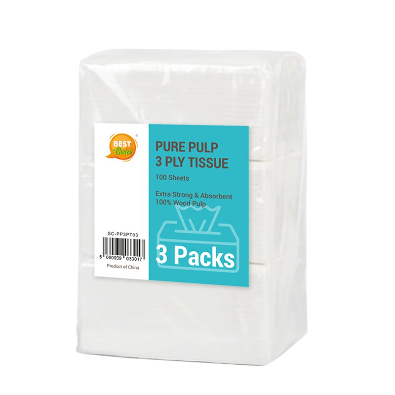 Pure Pulp 3ply Tissue 1 S