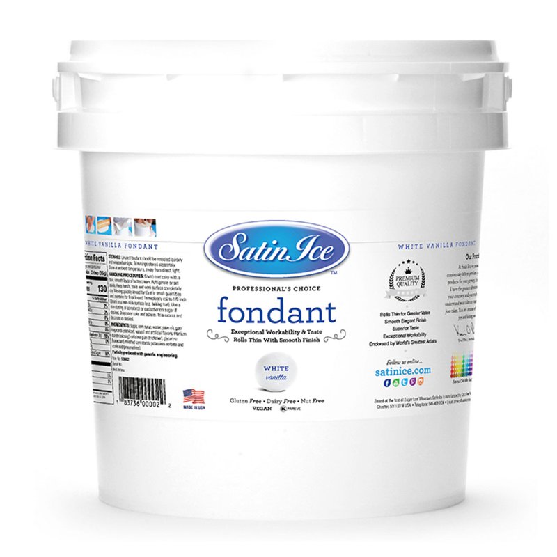 Satin Ice Fondant - White (Vanilla)