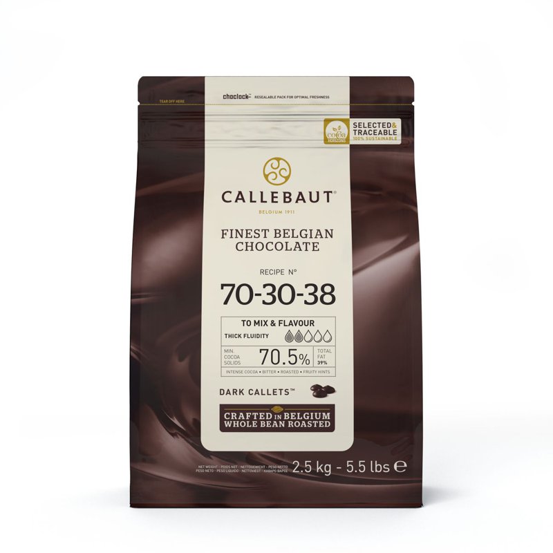 Callebaut Finest Belgian Chocolate Callets - Dark (70.5%)