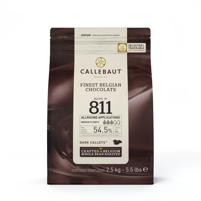 Callebaut Finest Belgian Chocolate Callets - Dark (54.5%)