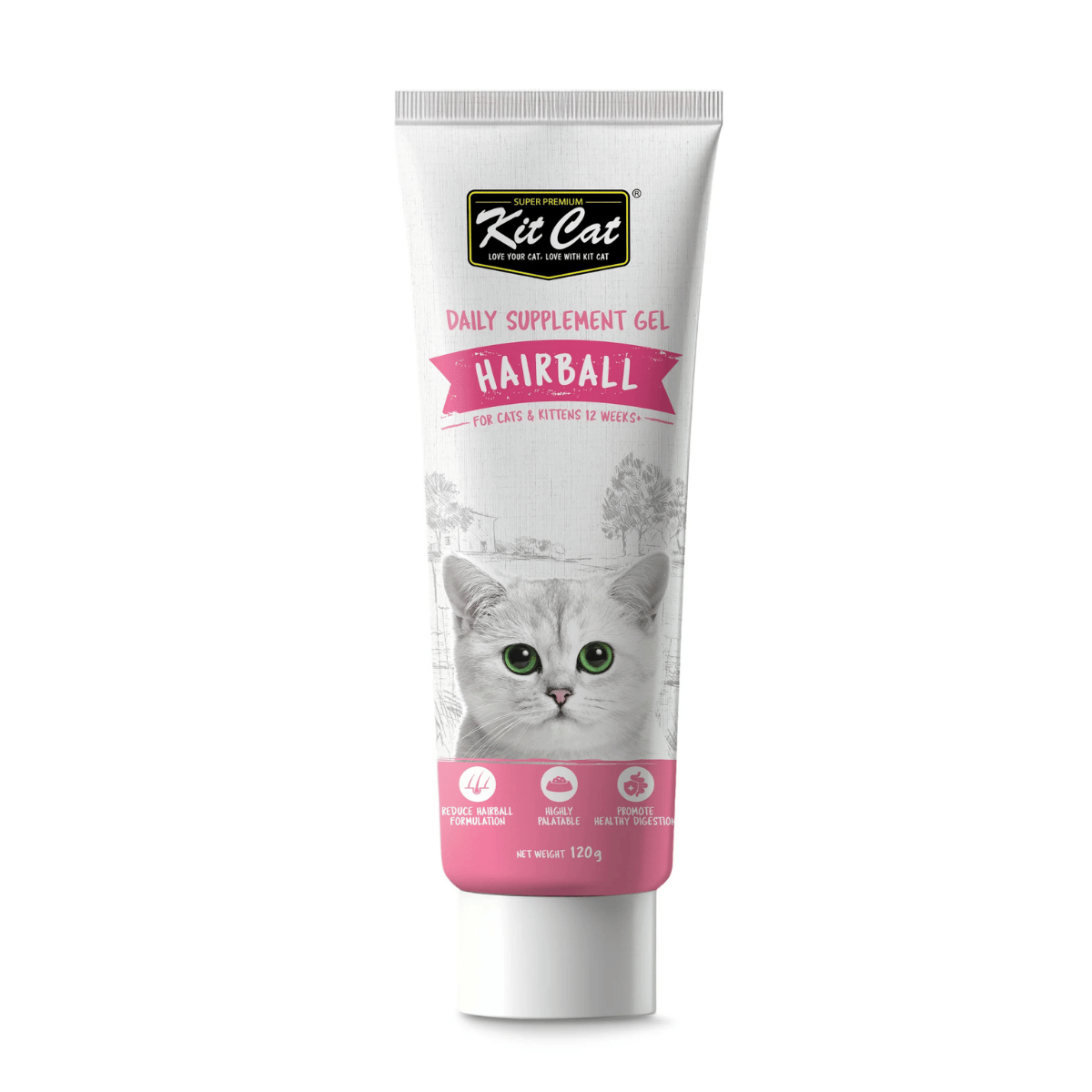 Kit Cat Supplement Gel For Cats & Kittens - Hairball
