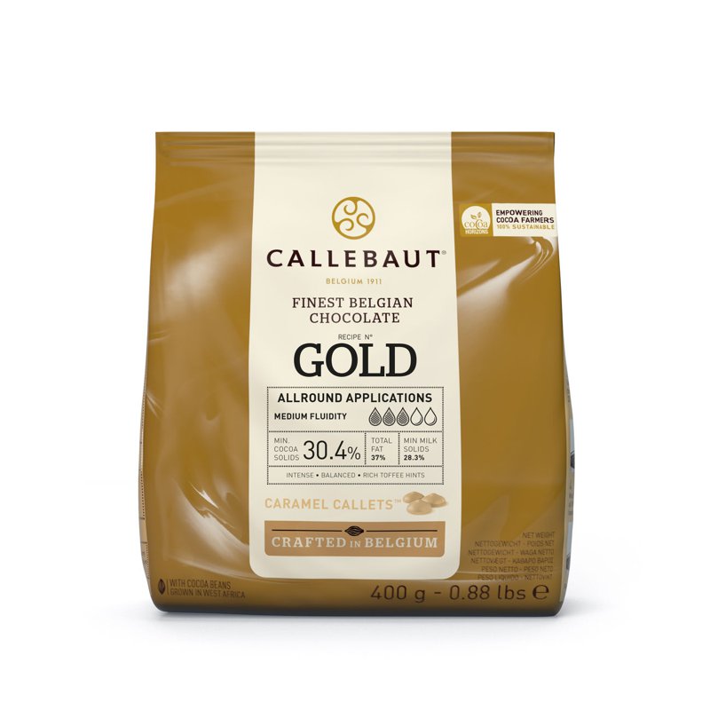 Callebaut Finest Belgian Chocolate Callets - Caramel (30.4%) 400 G
