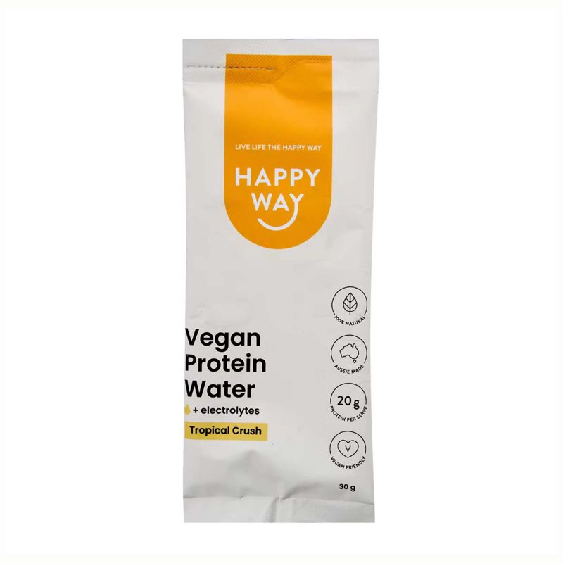 Happy Way Vegan Protein Water Powder Sachet - Tropical Crush