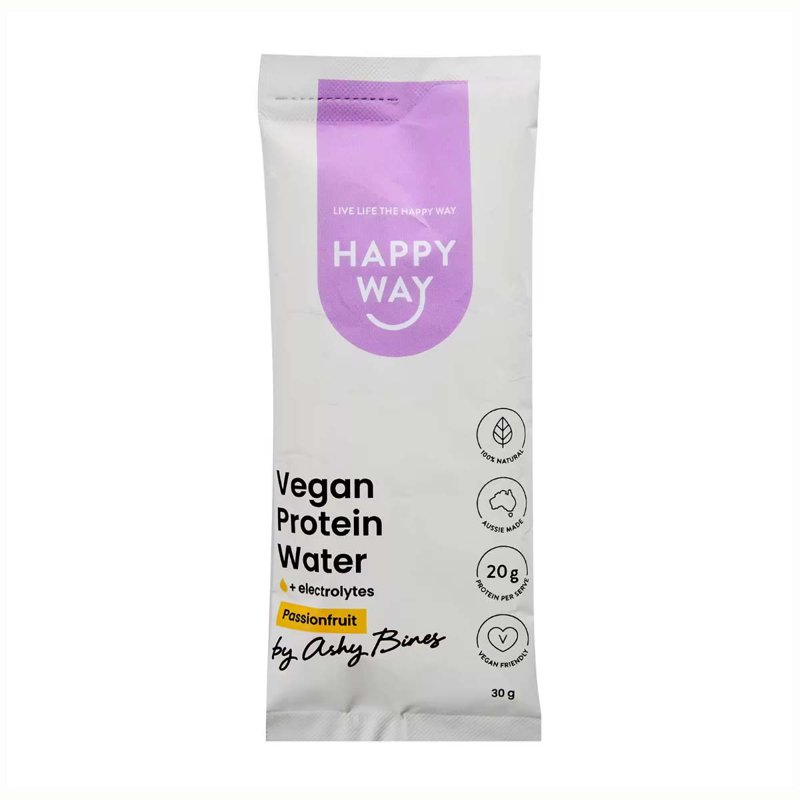Happy Way Vegan Protein Water Powder Sachet - Passionfruit