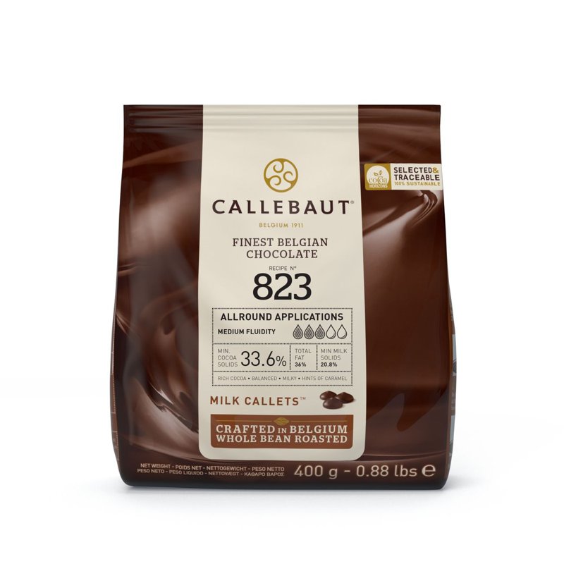 Callebaut Finest Belgian Chocolate Callets - Milk (33.6%) 400 G