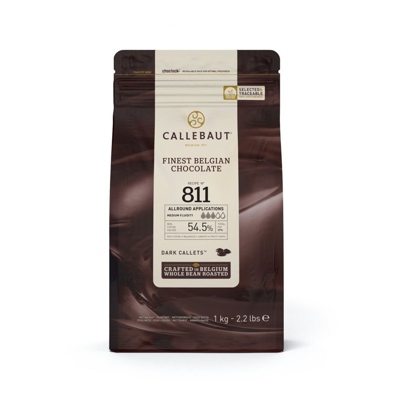Callebaut Finest Belgian Chocolate Callets - Dark (54.5%)