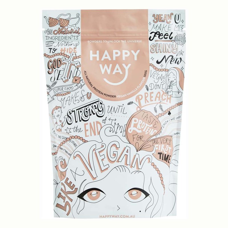 Happy Way Like A Vegan Protein Powder - Vanilla