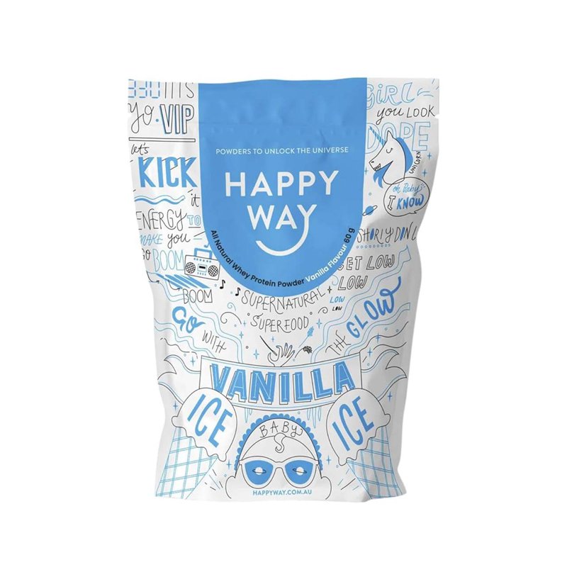 Happy Way Whey Protein Powder Sachet - Vanilla