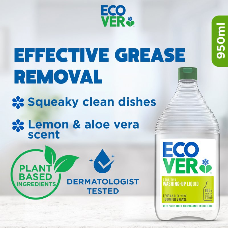 Ecover Washing-Up Liquid - Lemon & Aloe Vera
