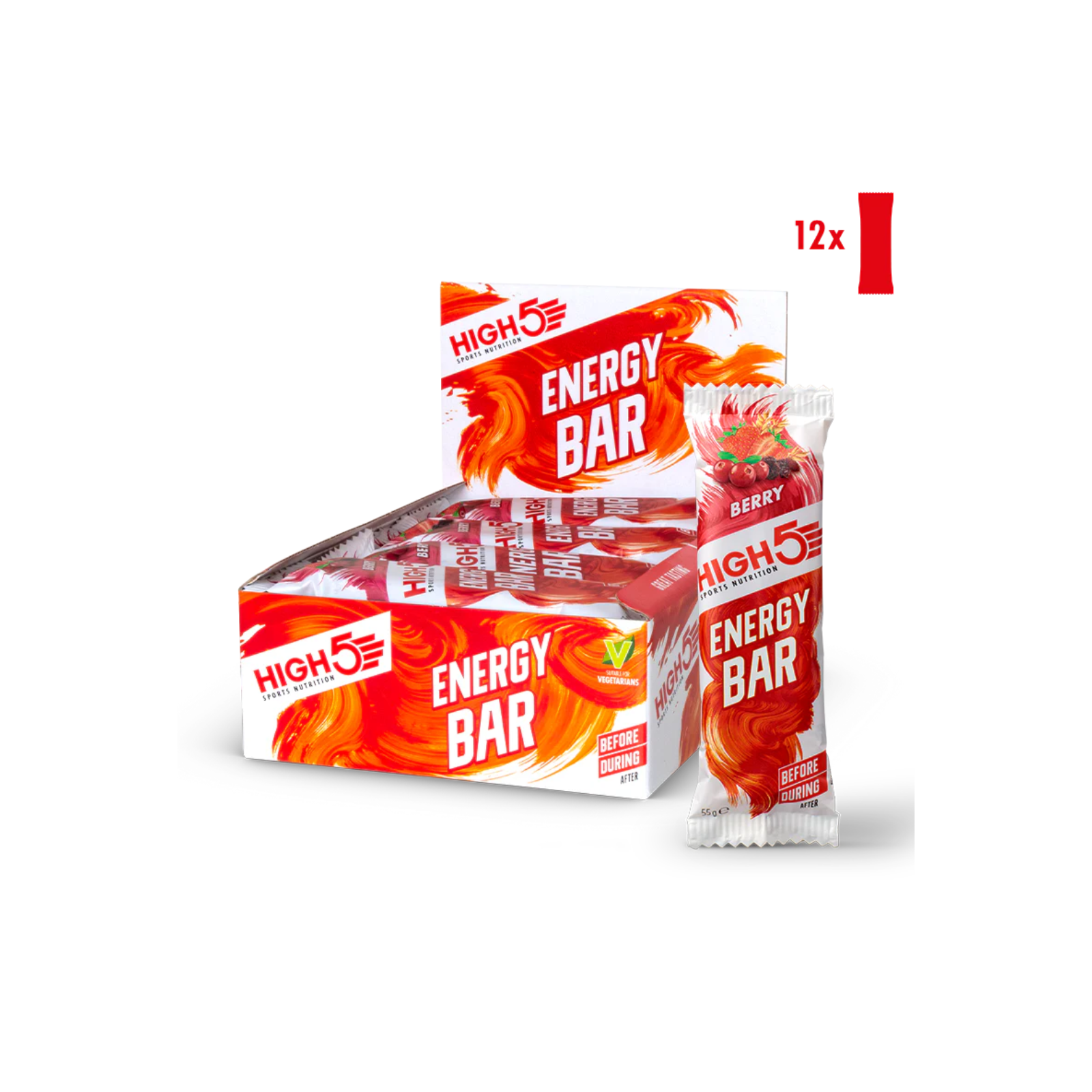 HIGH5 Energy Bar Berry 12 x 55 G