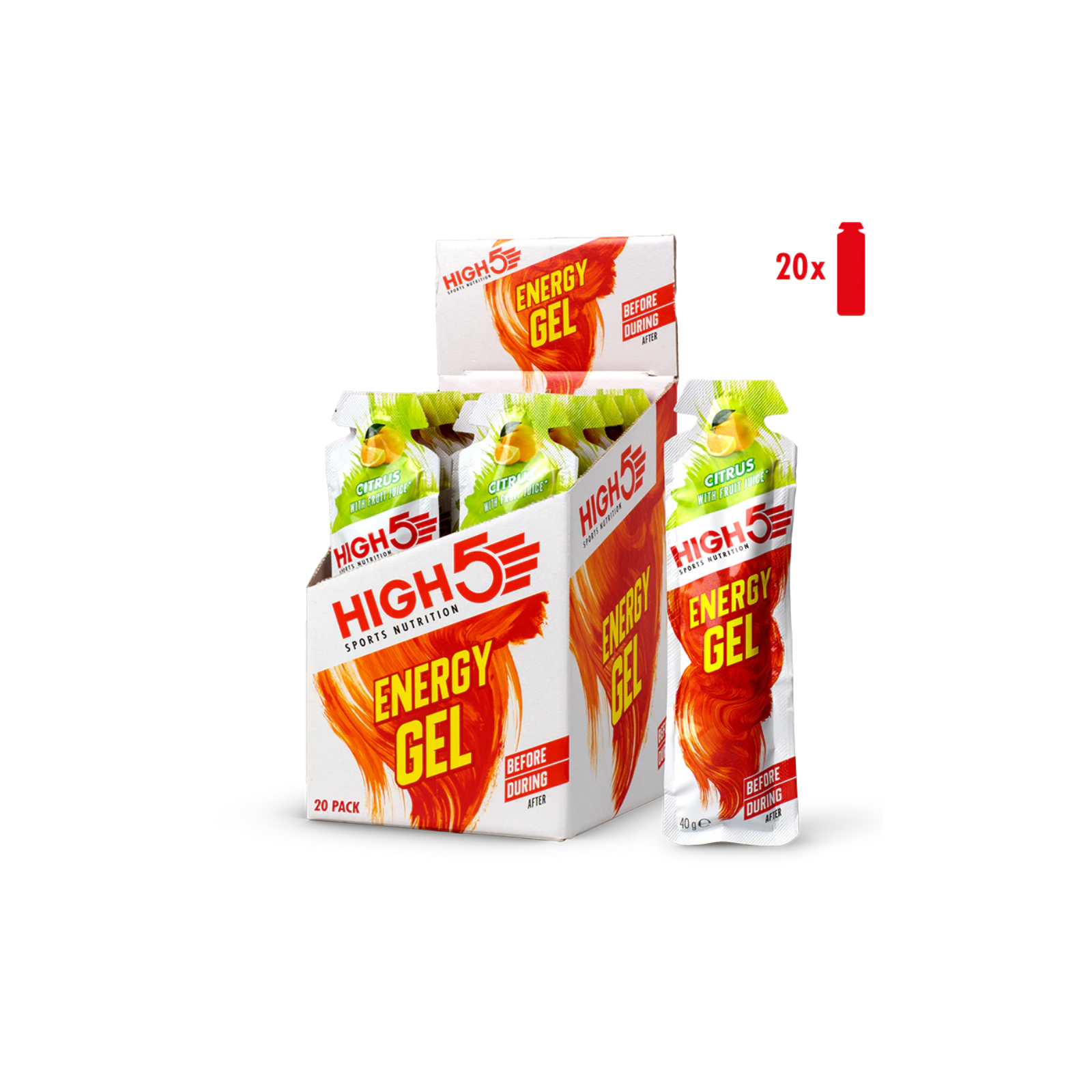 HIGH5 Energy Gel Citrus 20 x 40 G