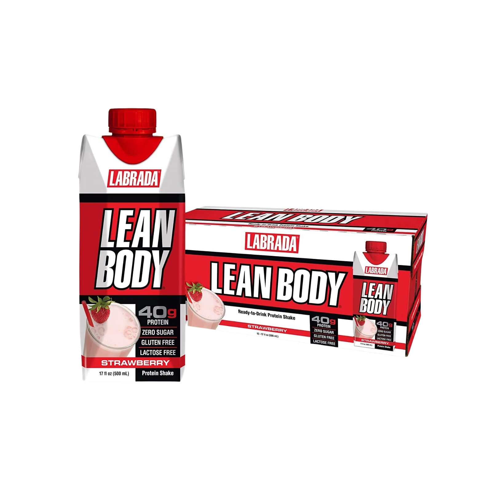 Labrada Lean Body Strawberry Protein Shake