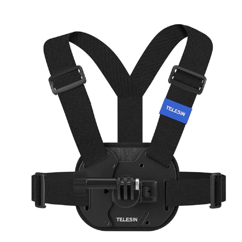 Telesin Vest Chest Strap Mount 4 Action Camera - Black