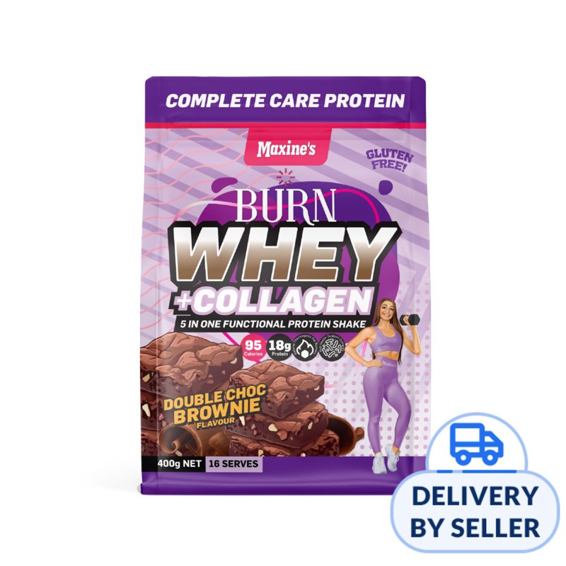 Maxines Maxine's Burn Whey+Collagen Protein - Double Choc Brownie