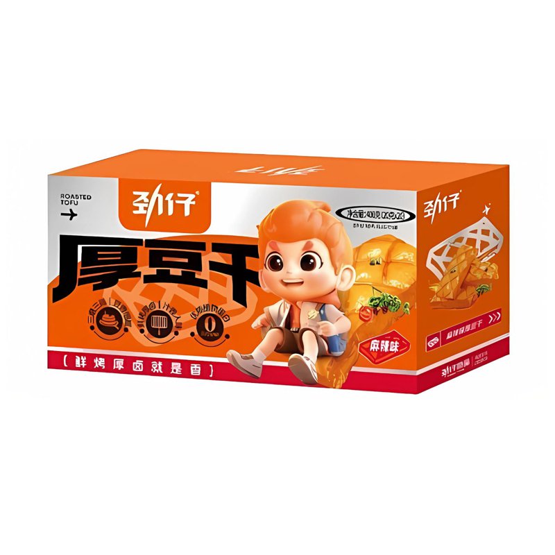 Jin Zai Thick Dried Tofu Snack - Mala Flavor