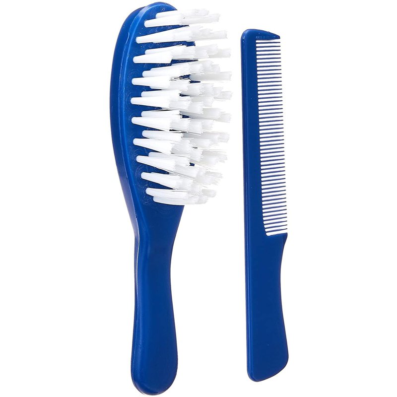 NYZE Soft Baby Hair Brush & Comb Set - Indigo Blue