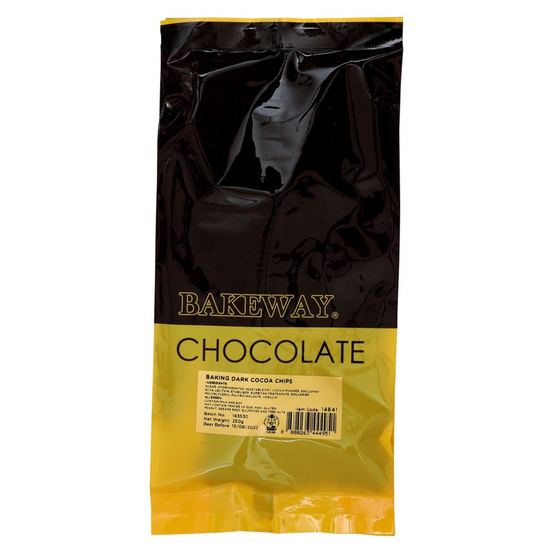 Bakeway Baking Chips - Dark Cocoa 250 G