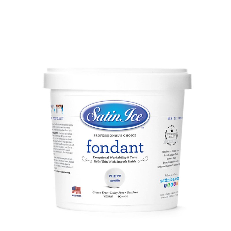 Satin Ice Fondant - White (Vanilla)