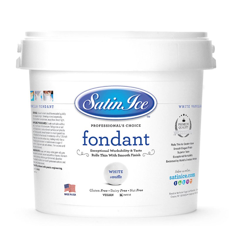 Satin Ice Fondant - White (Vanilla)