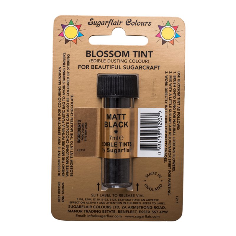 Sugarflair Edible Tints - Matt Black