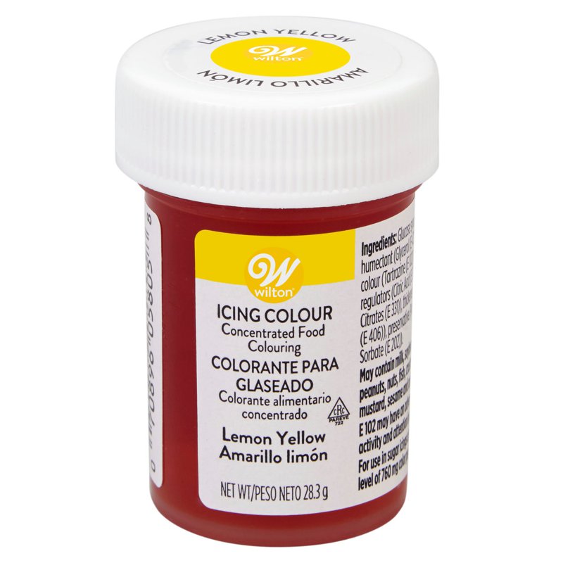 Wilton Icing Colour - Lemon Yellow 28.3 G
