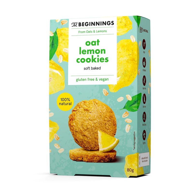 The Beginnings Oat Lemon Cookies - Gluten-Free