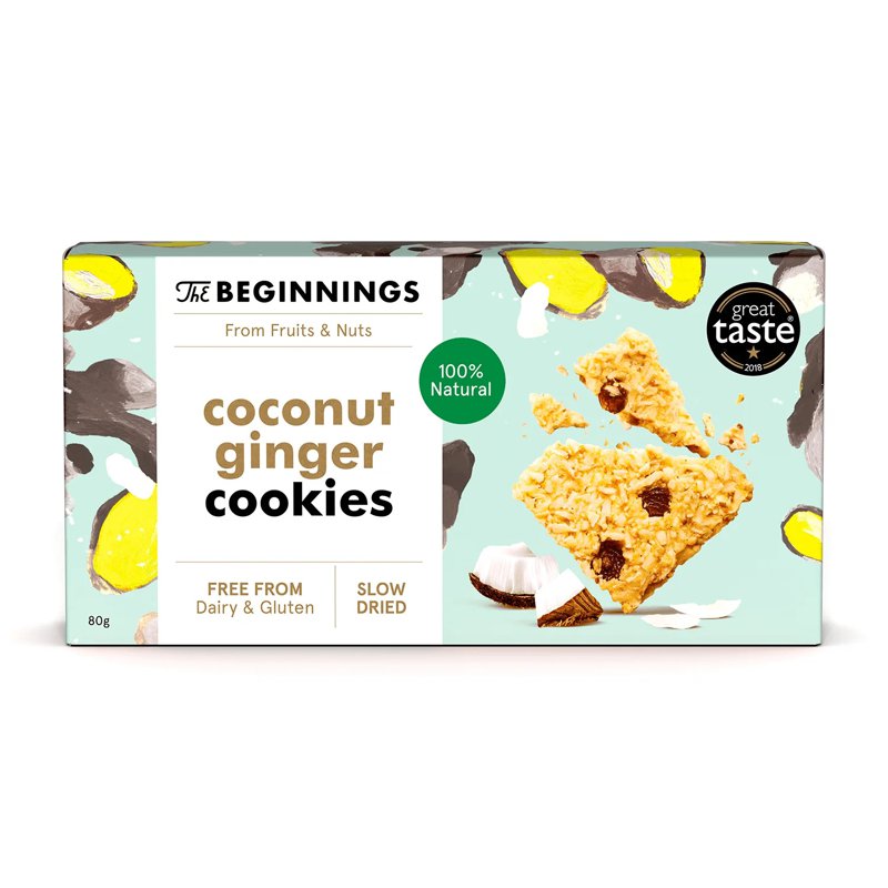 The Beginnings Raw Coconut Ginger Cookies - Gluten-Free