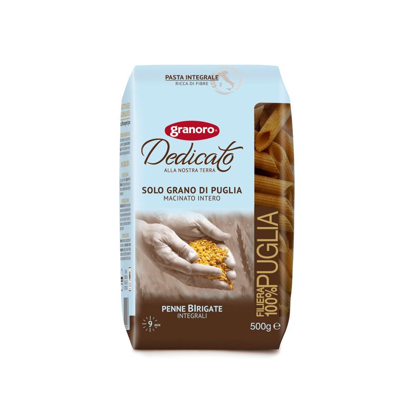 Granoro Dedicato - Penne BIrigate (Whole Wheat)
