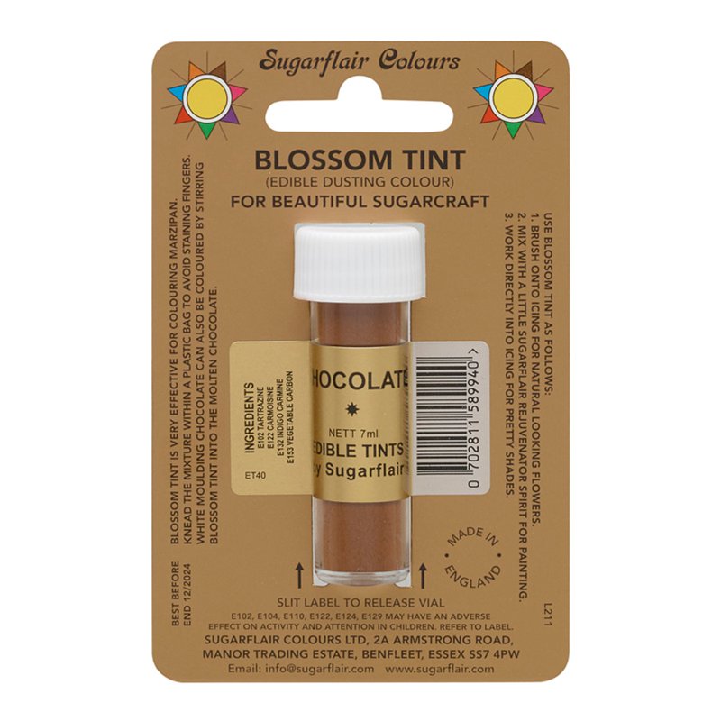 Sugarflair Blossom Tint (Edible Dusting Colour) - Chocolate