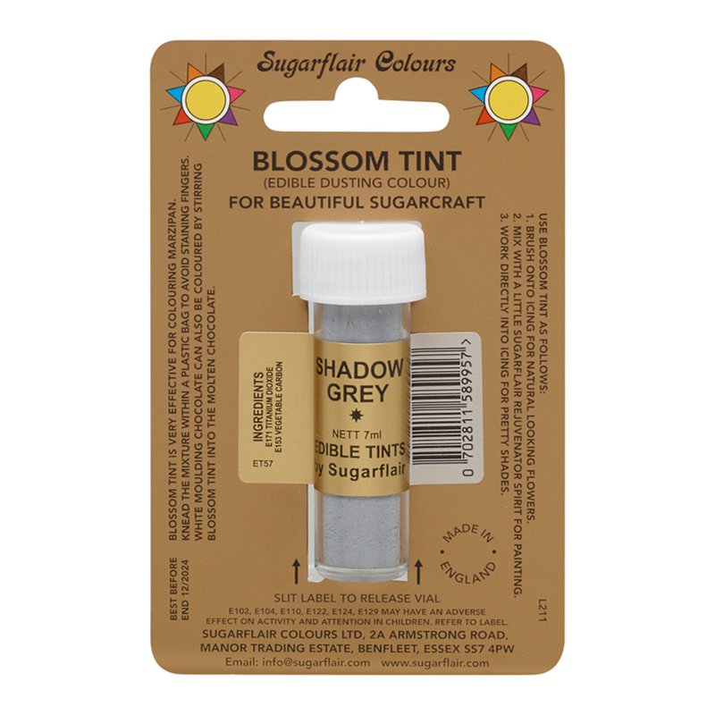 Sugarflair Blossom Tint (Edible Dusting Colour) - Shadow Grey