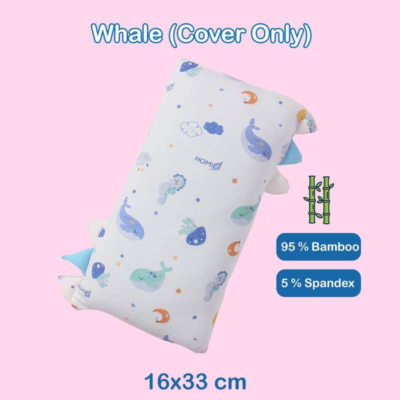 HOMIE Bamboo Pillow Cover -Whale S 1 S