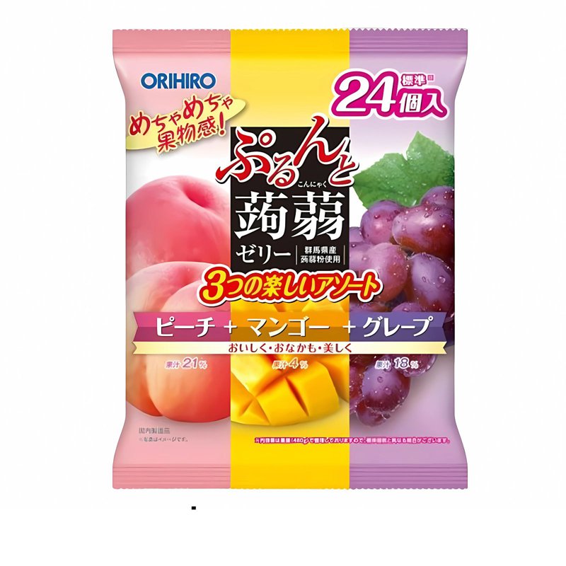 Orihiro Konjac Jelly - Peach Mango Grape