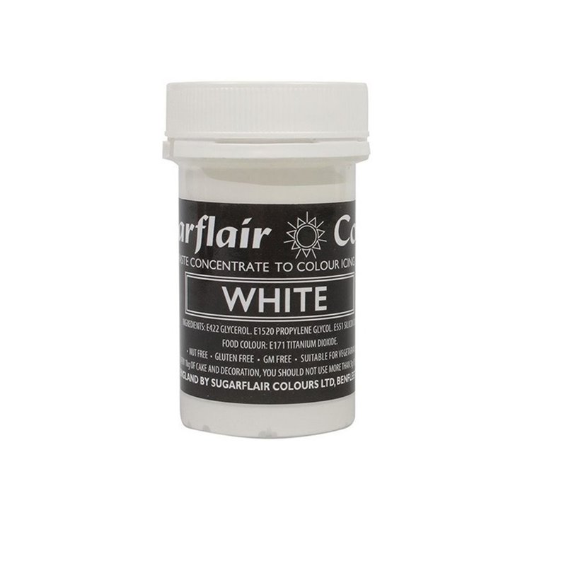 Sugarflair Pastel Paste Colour - White