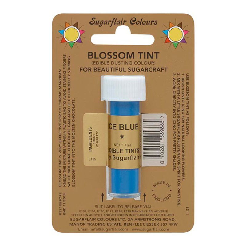 Sugarflair Blossom Tint (Edible Dusting Colour) - Ice Blue