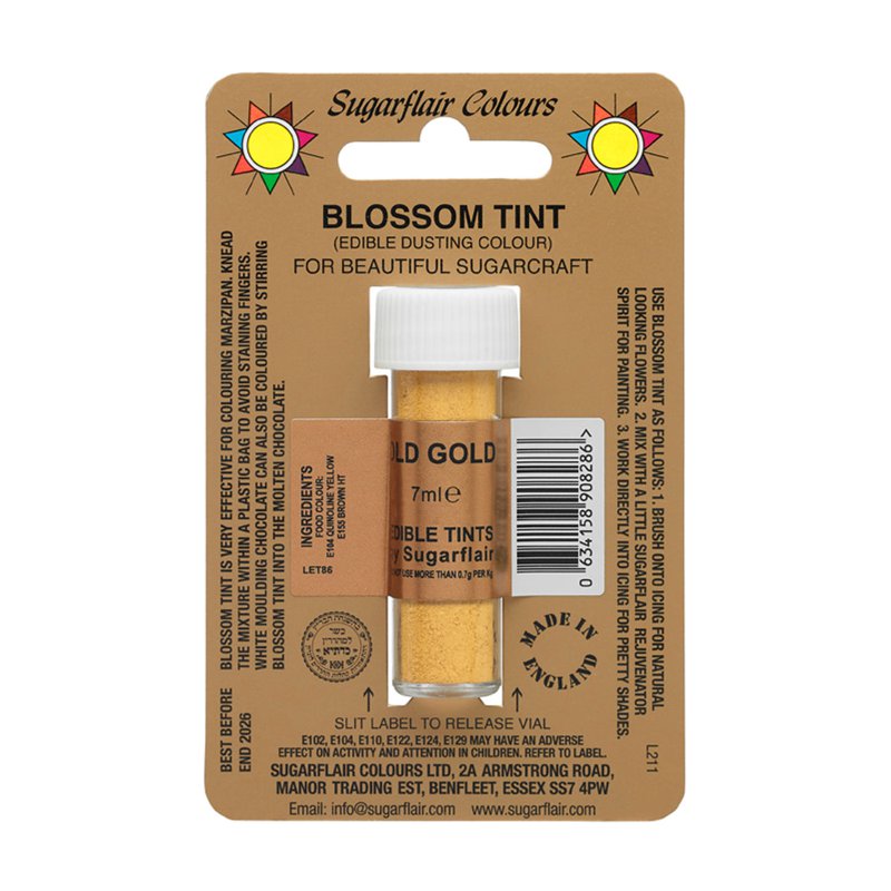 Sugarflair Blossom Tint (Edible Dusting Colour) - Old Gold