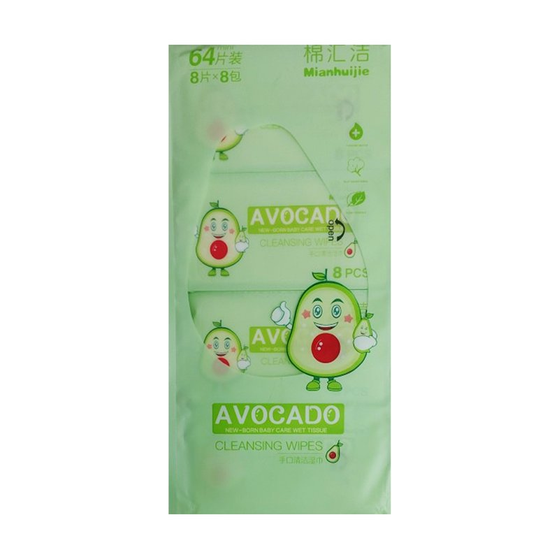 Mianhuijie wet Wipes ( Avocado ) - Green 64 S