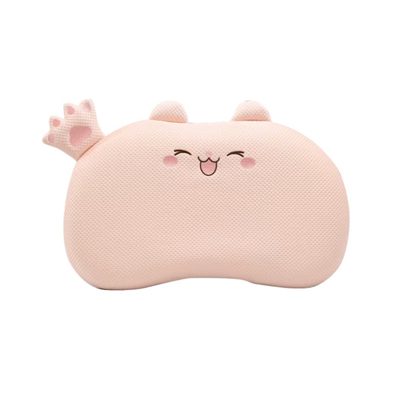 Sweet Home Cooling Fabric Cartoon Kids Pillow - Pink Bear 1 S