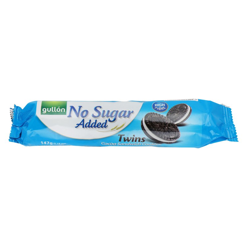Gullon Twins Cocoa Sandwich Cookies - No Sugar