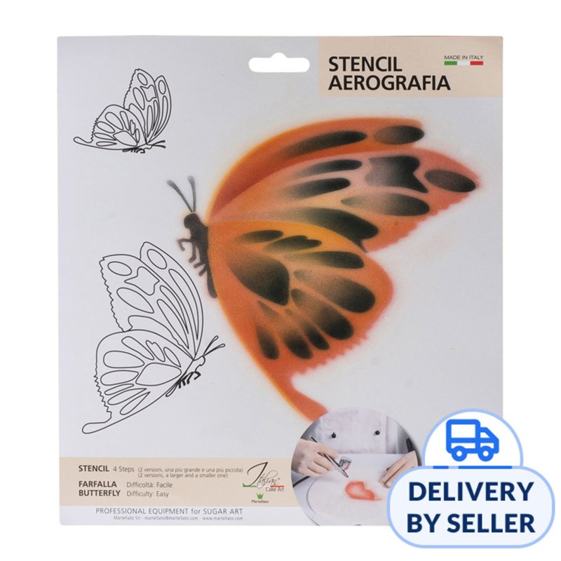 Martellato Stencil Aerography - Farfalla Butterfly