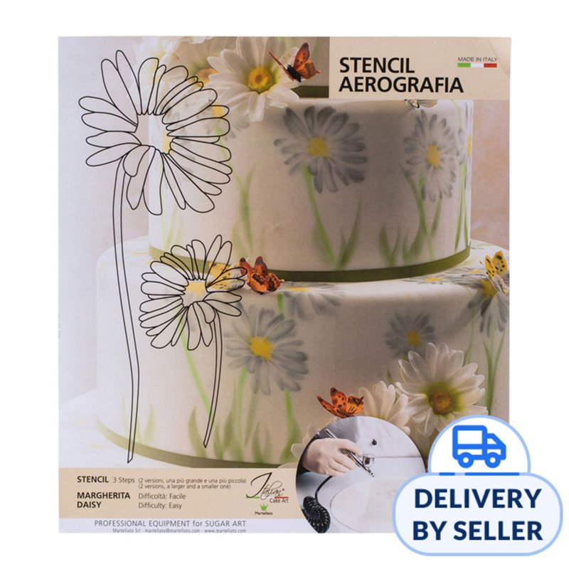 Martellato Stencil Aerography - Margherita Daisy