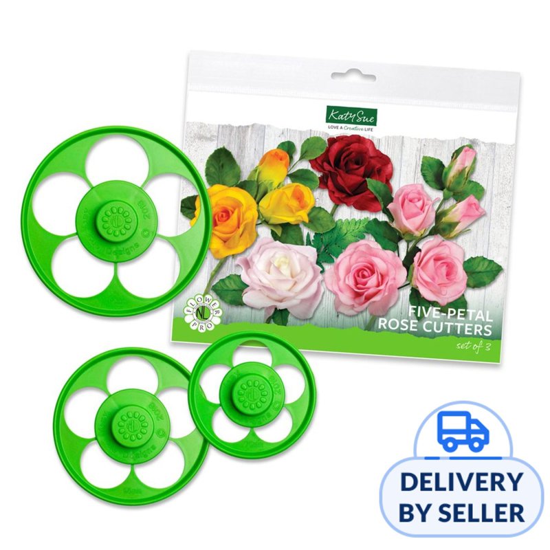 Katy Sue Five Petal Rose Cutter Set 5 S